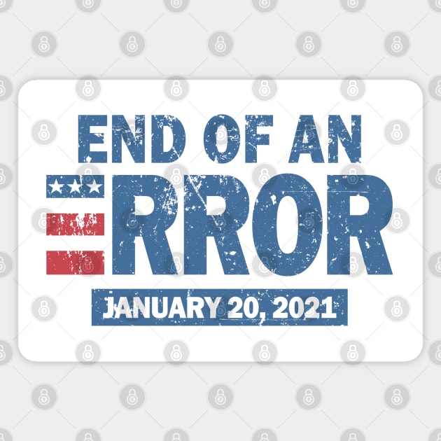 Vintage End Of An Error 2021 Magnet by Etopix